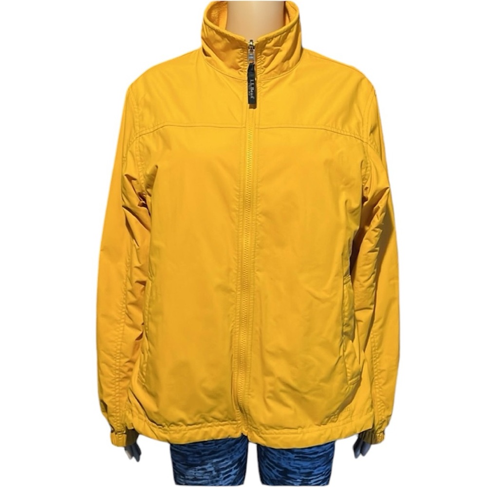 💰BOGO FREE L.L. Bean Women’s Fleece Lined Midweight Safety Yellow Jacket Coat